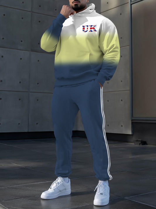 Men's Casual Hoodie And Pants Set