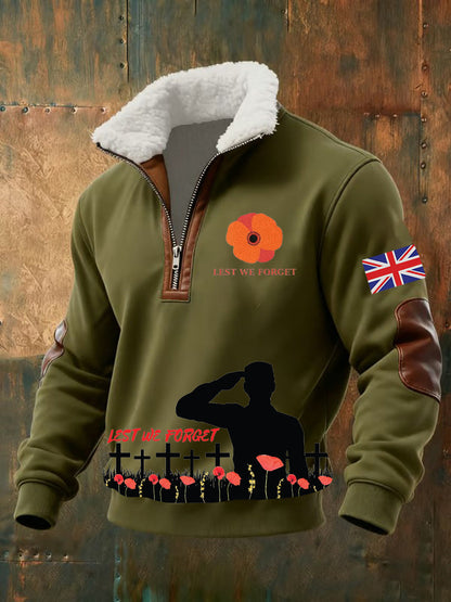 Men's Remembrance Day Print Sweatshirt