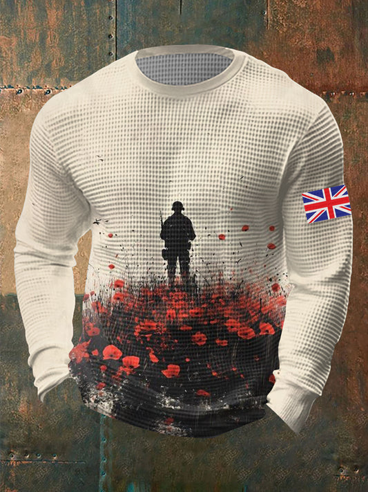 Men's Remembrance Day Waffle Top