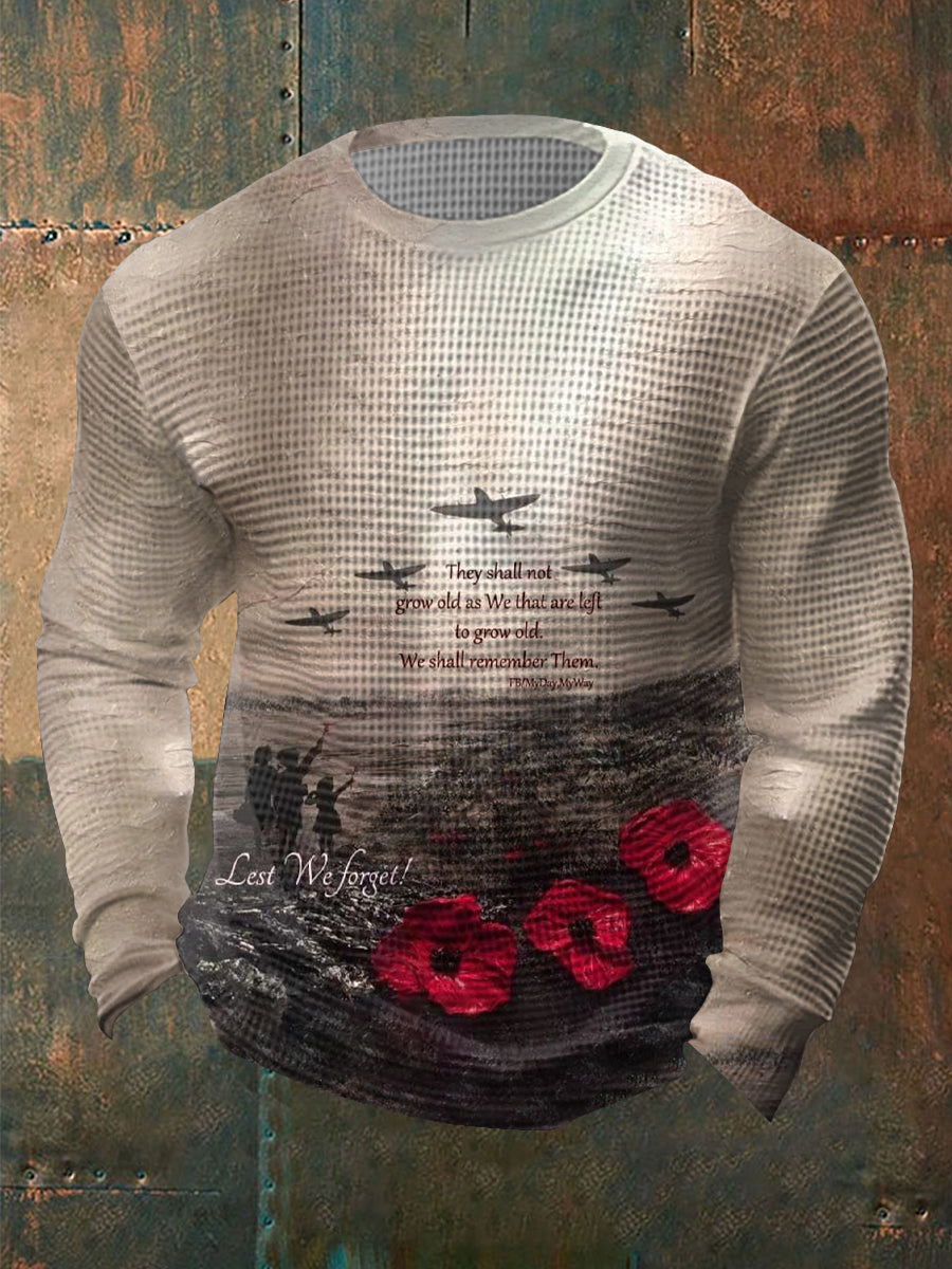Men's Remembrance Day Waffle Top