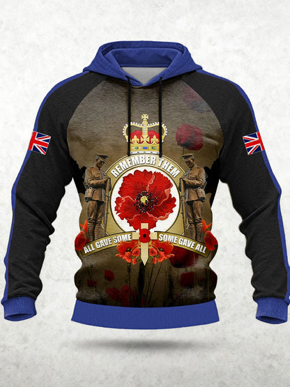 Men's Remembrance Day Lest We Forget Hoodie