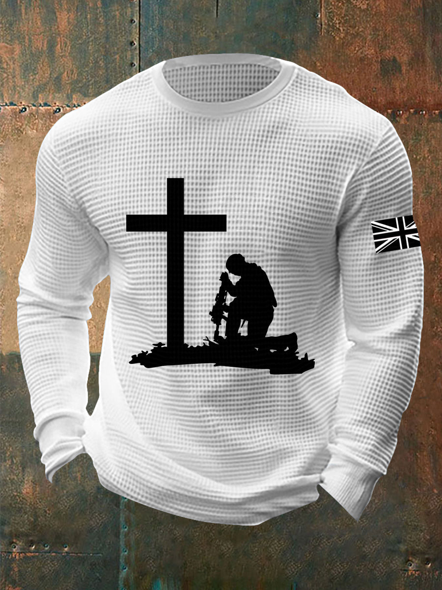 Men's Remembrance Day Waffle Top