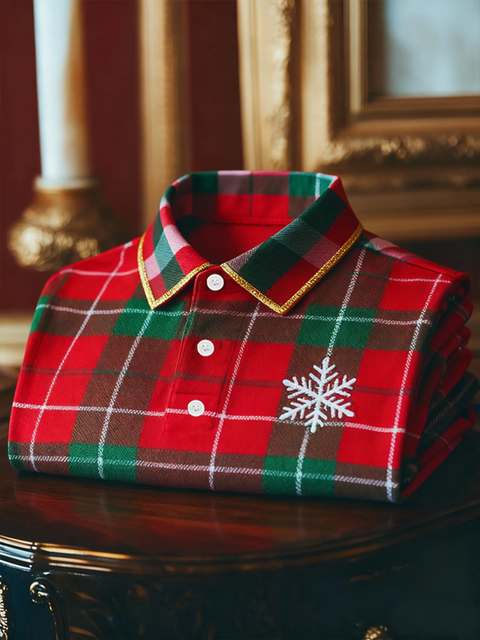 Men's Christmas Art Business Style Printed CasuaL Tops