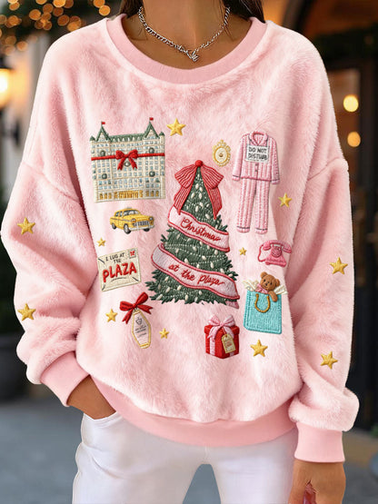 Women's Christmas Flannel Sweatshirts