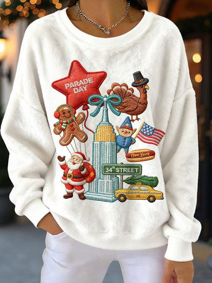 Women's Christmas Flannel Sweatshirts