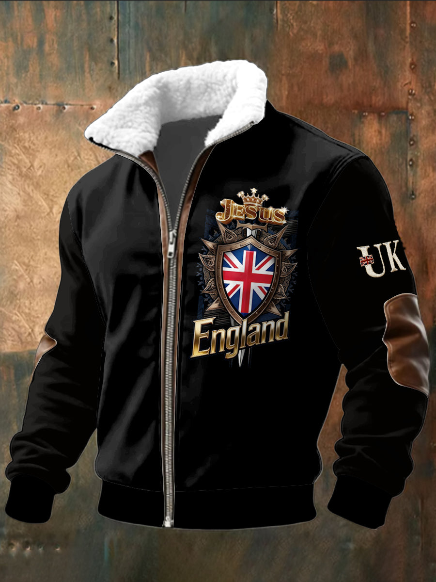 Men's British Badge Black Jacket