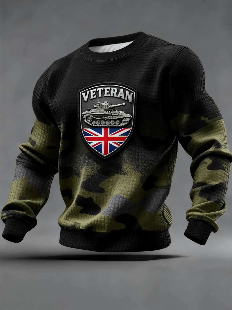 Men's British VETERAN Print Sweatshirt