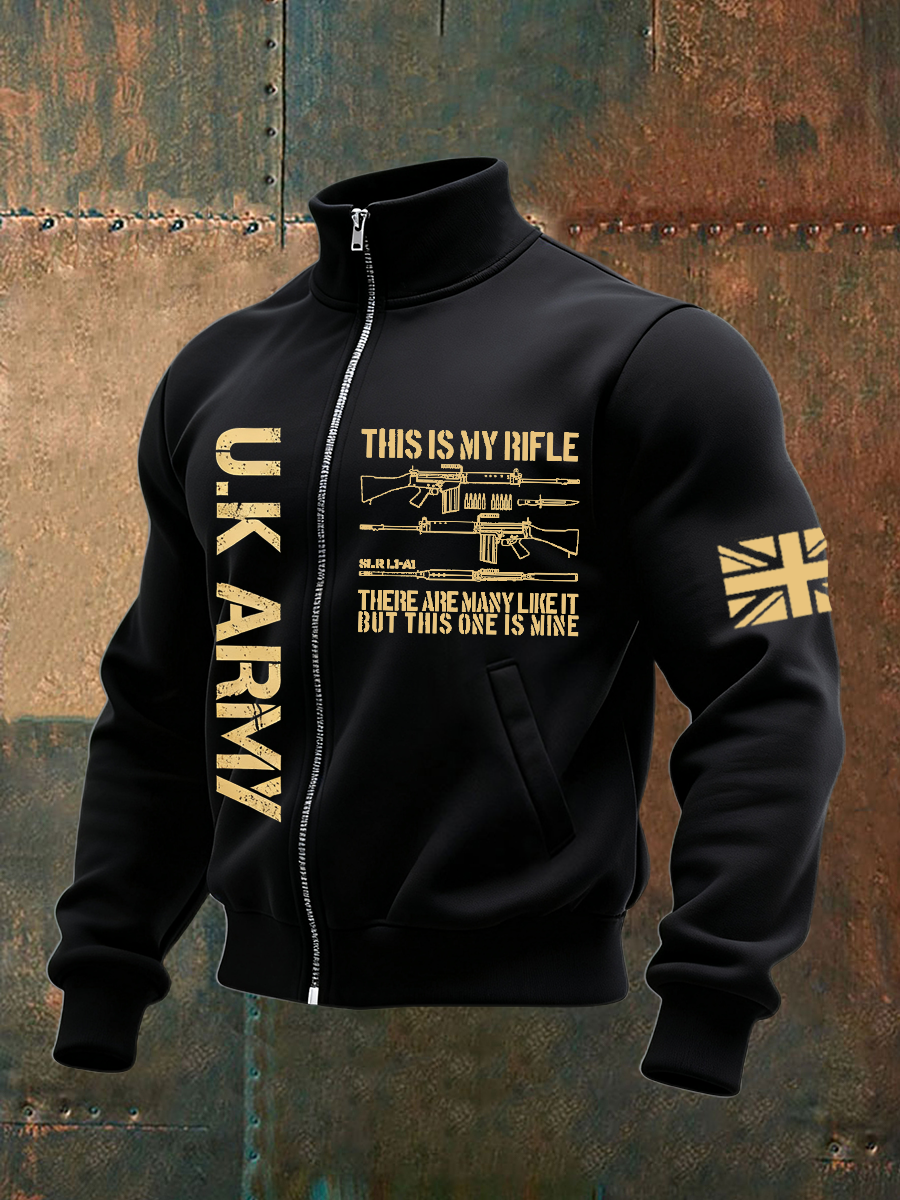 Men's UK ARMY VETERAN Print  Sweatshirt