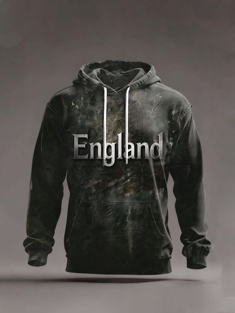Men's England Hooded Casual Sweatshirt