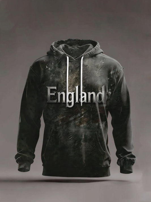 Men's England Hooded Casual Sweatshirt