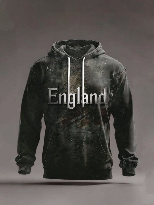 Men's England Hooded Casual Sweatshirt