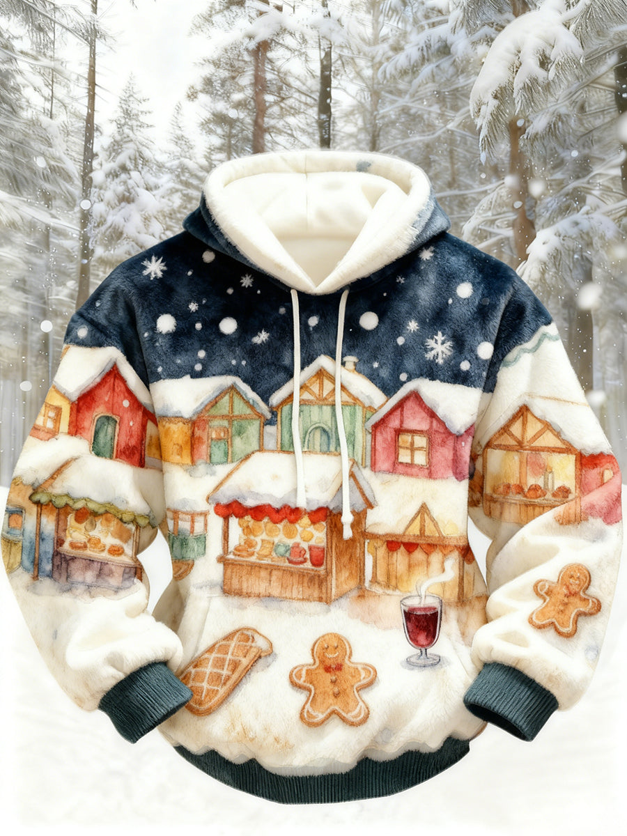 Men's Retro Christmas Casual Comfort Flannel Sweatshir