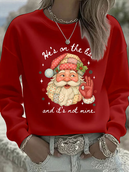 Women's Christmas FDT Print Casual Sweatshirt