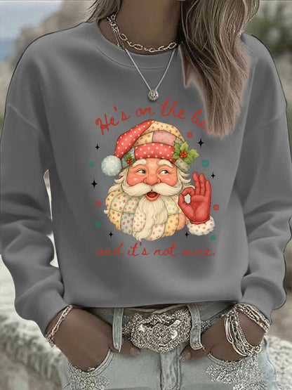 Women's Christmas FDT Print Casual Sweatshirt