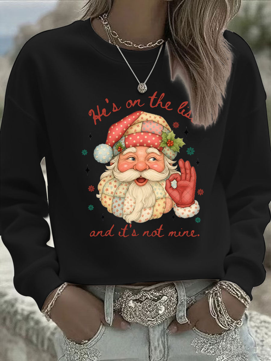 Women's Christmas FDT Print Casual Sweatshirt