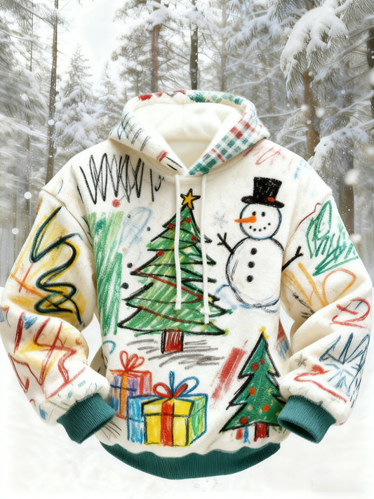 Men's Retro Christmas Casual Comfort Flannel Sweatshir