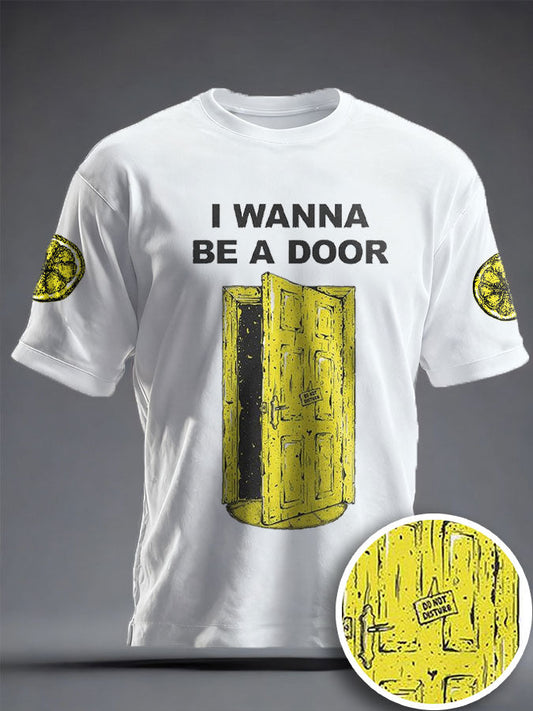 Unisex I Wanna Be Adored Lemon Roses Music Lover Printed T-shirt
