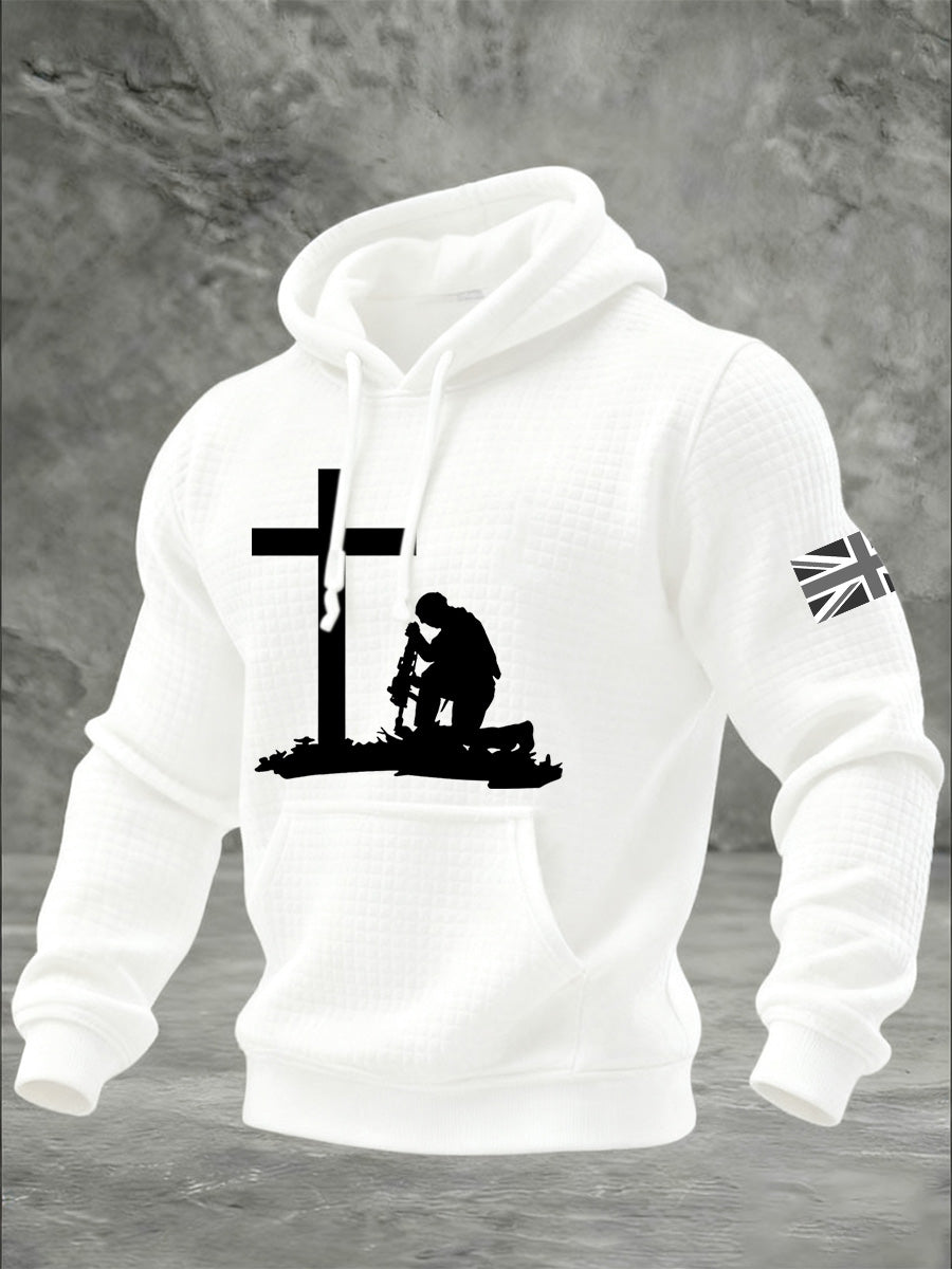 Men's Remembrance Day Commemorative Print Hoodie