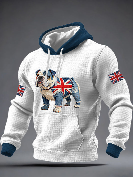 Men's British Style Printed Hoodie