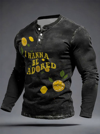 Men's iLemon Roses Music Lover Printed Tops