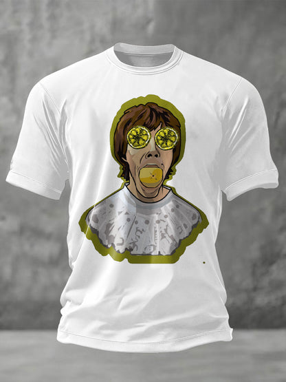 Men's iLemon Roses Music Lover Printed T-shirt