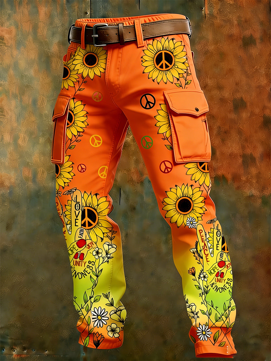 Men's Retro Business Style Casual Work Trousers