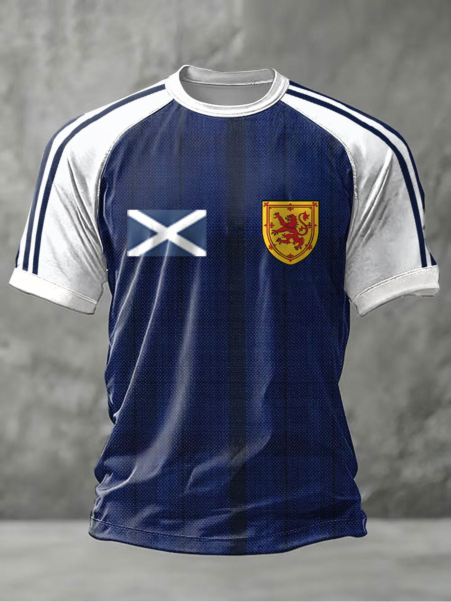 Men's UK Football Lover Scotland Printed short sleeve t-shirt