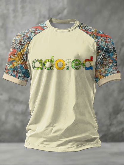 Men's Lemon Roses Music Lover Printed short sleeve t-shirt