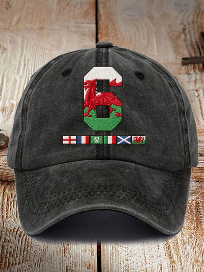 Unisex Wales Rugby Lover CYMRU Print Hat