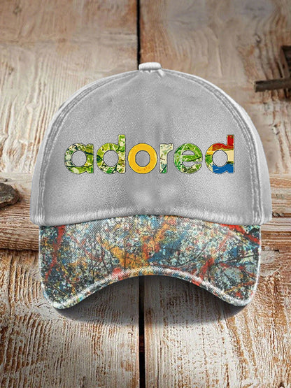 Unisex Lemon Roses Music Lover Printed Hat