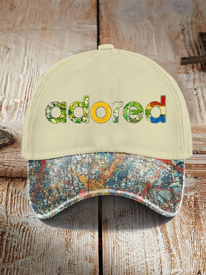 Unisex Lemon Roses Music Lover Printed Hat