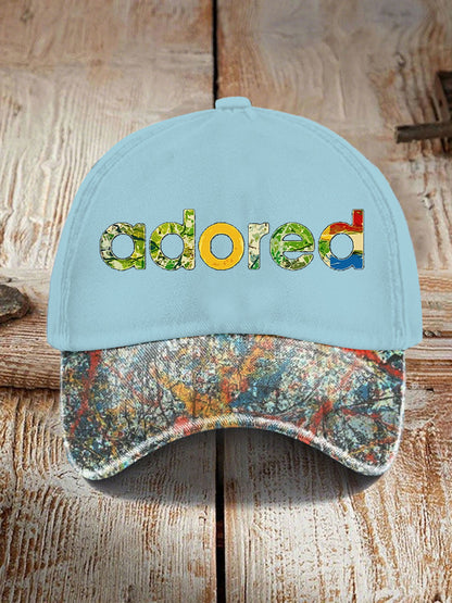 Unisex Lemon Roses Music Lover Printed Hat