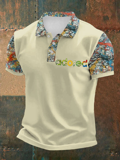 Men's Lemon Roses Music Lover Printed polo shirt
