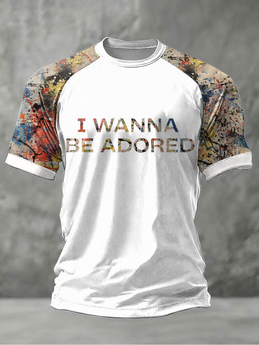 Men's Lemon Roses Music Lover Printed short sleeve t-shirt