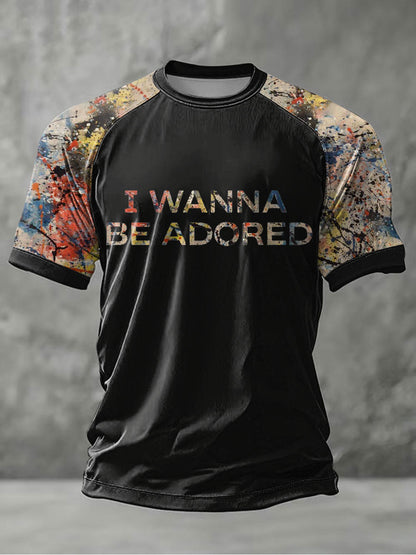 Men's Lemon Roses Music Lover Printed short sleeve t-shirt