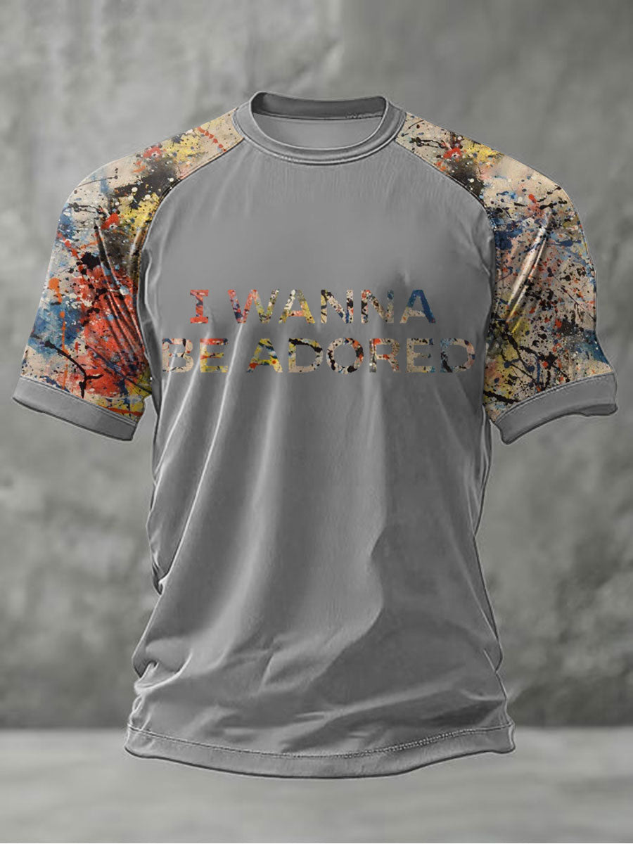 Men's Lemon Roses Music Lover Printed short sleeve t-shirt