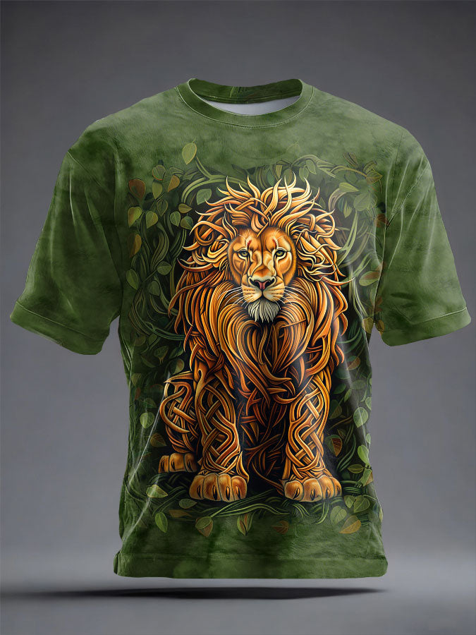 Men's Limerick Lion Ireland's Strongest Man Printed T-shirt