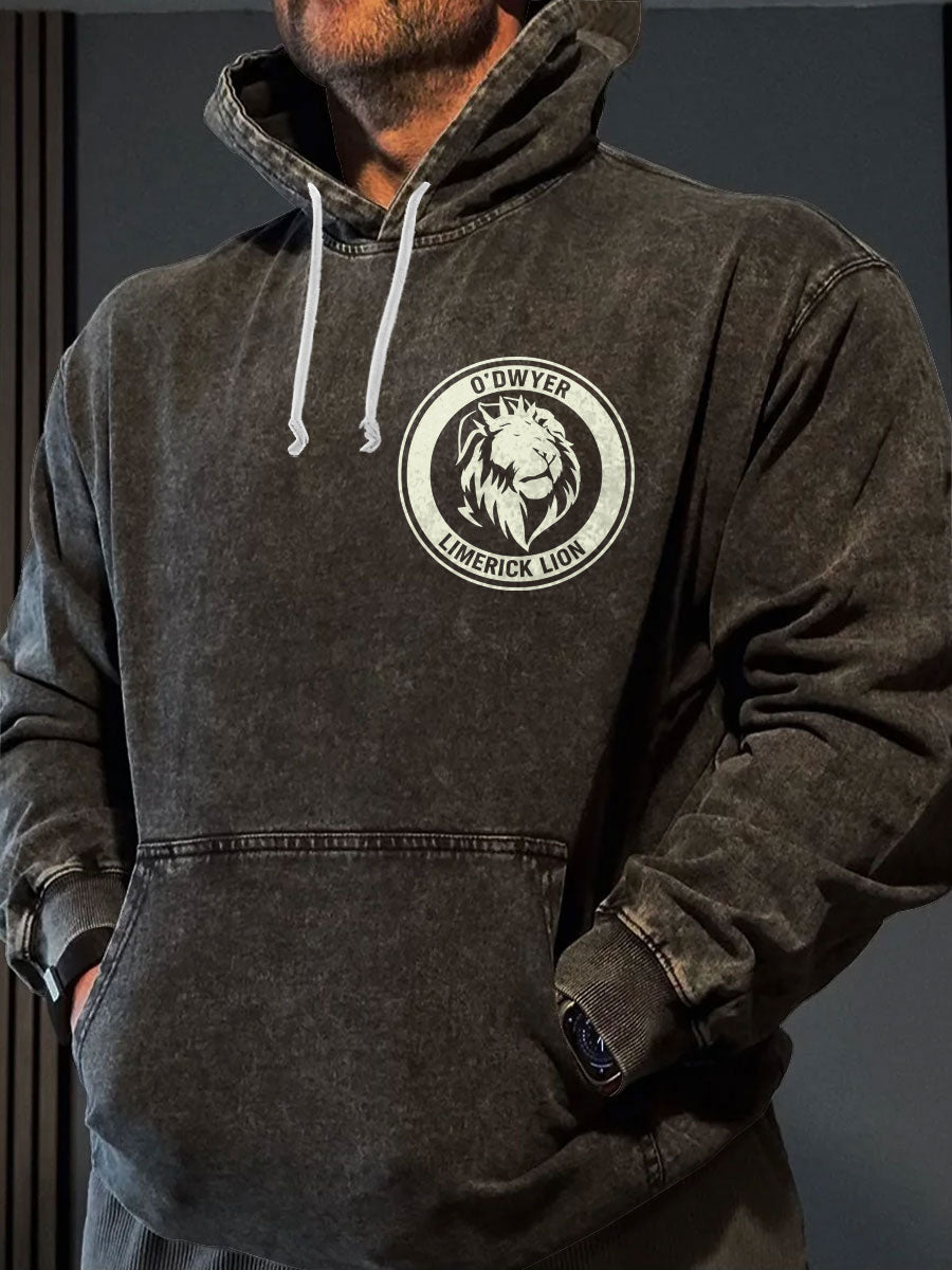Men's Limerick Lion Ireland's Strongest Man DBAC Printed Hoodie