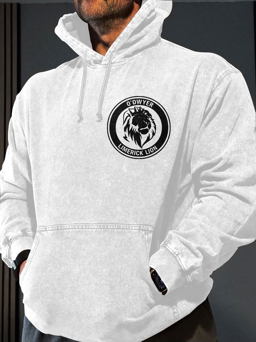 Men's Limerick Lion Ireland's Strongest Man DBAC Printed Hoodie