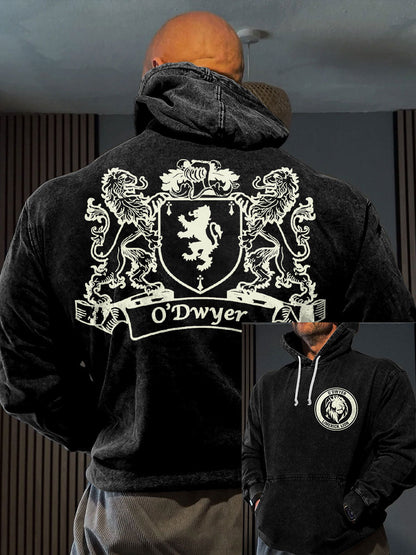 Men's Limerick Lion Ireland's Strongest Man DBAC Printed Hoodie