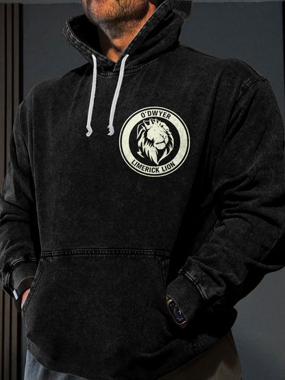 Men's Limerick Lion Ireland's Strongest Man DBAC Printed Hoodie