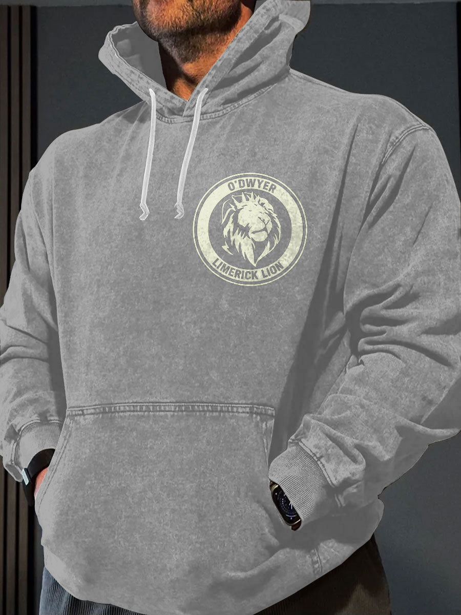 Men's Limerick Lion Ireland's Strongest Man DBAC Printed Hoodie