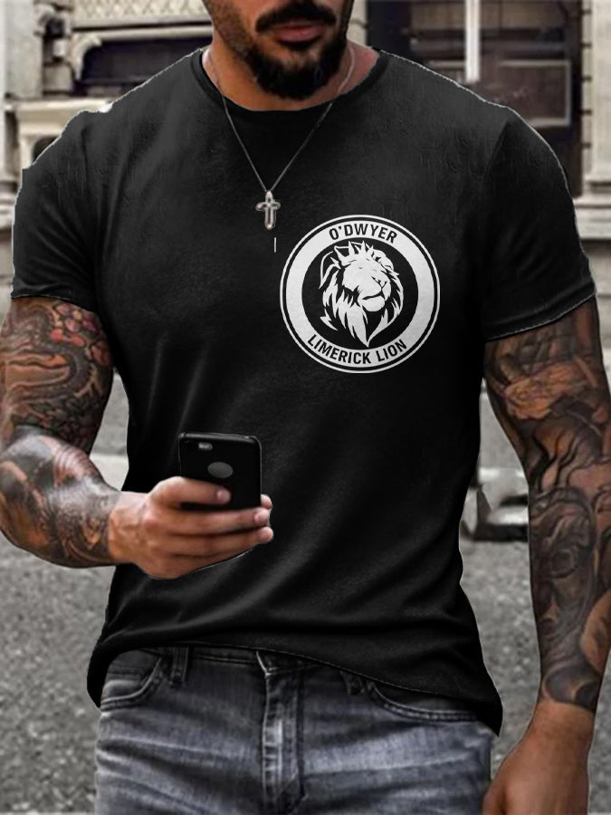 Men's Limerick Lion Ireland's Strongest Man DBAC Printed T-shirt