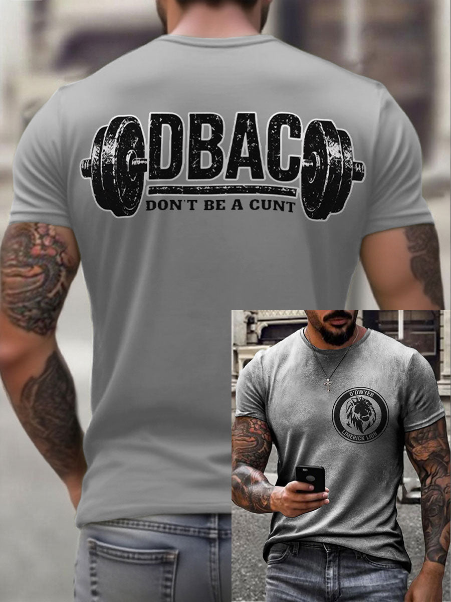 Men's Limerick Lion Ireland's Strongest Man DBAC Printed T-shirt