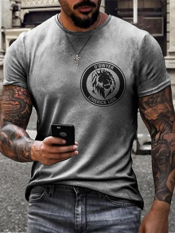 Men's Limerick Lion Ireland's Strongest Man DBAC Printed T-shirt