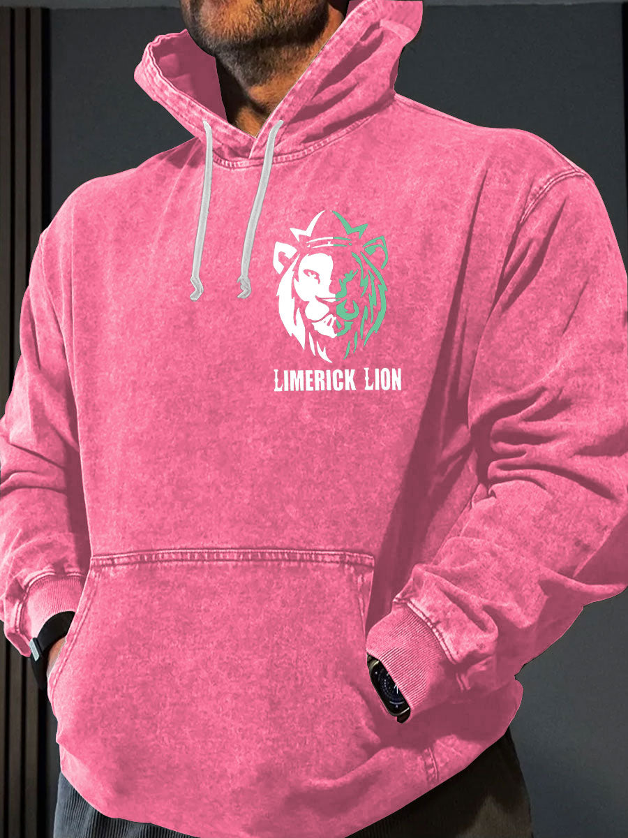 Men's Limerick Lion Ireland's Strongest Man DBAC Printed Hoodie