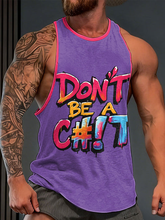 Men's Limerick Lion Ireland's Strongest Man Printed Tank Tops