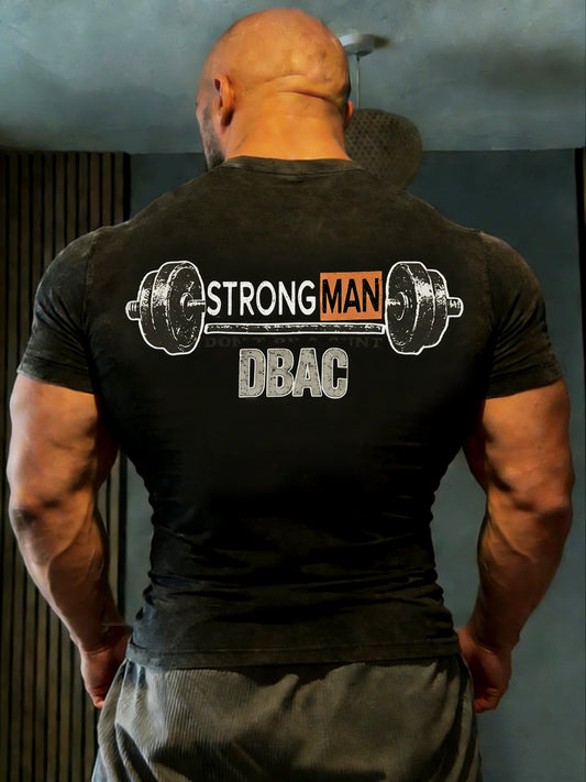 Retro Limerick Lions Strongest Man Printed T-Shirt