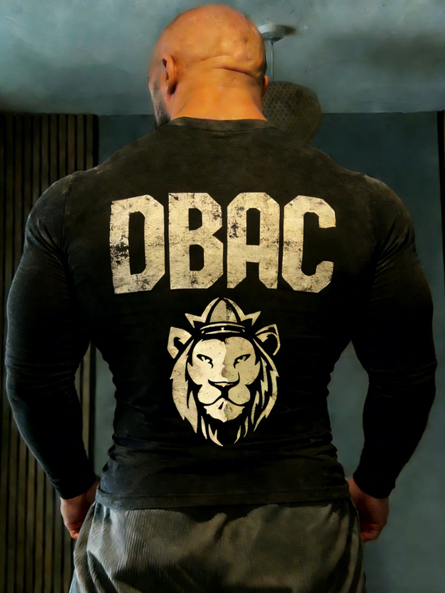 Retro Limerick Lions Strongest Man DBAC Print Long-Sleeve T-Shirt
