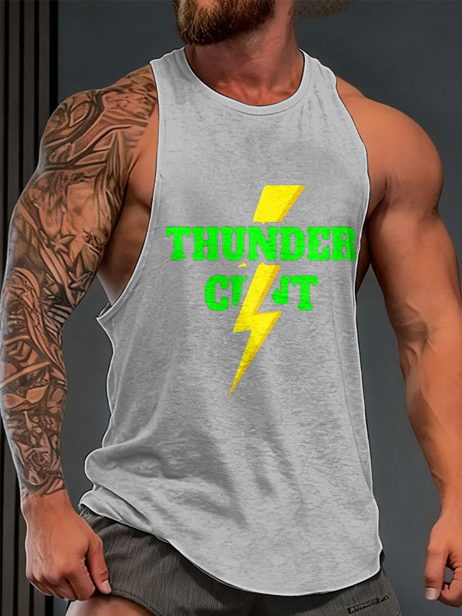 Men's Limerick Lion Ireland's Strongest Man Printed Tank Tops
